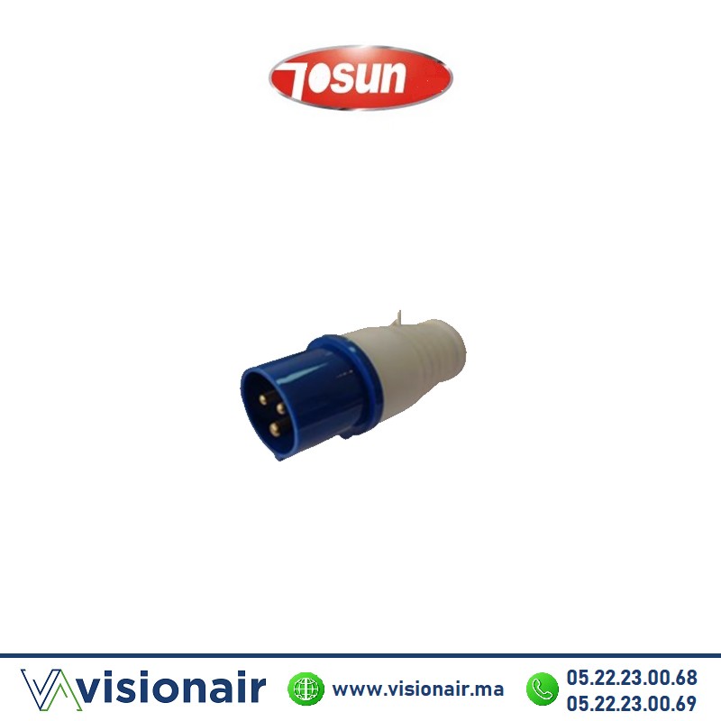 [TSN023] Fiche industrielle Tosun 2P+T mobile 32A TSN023