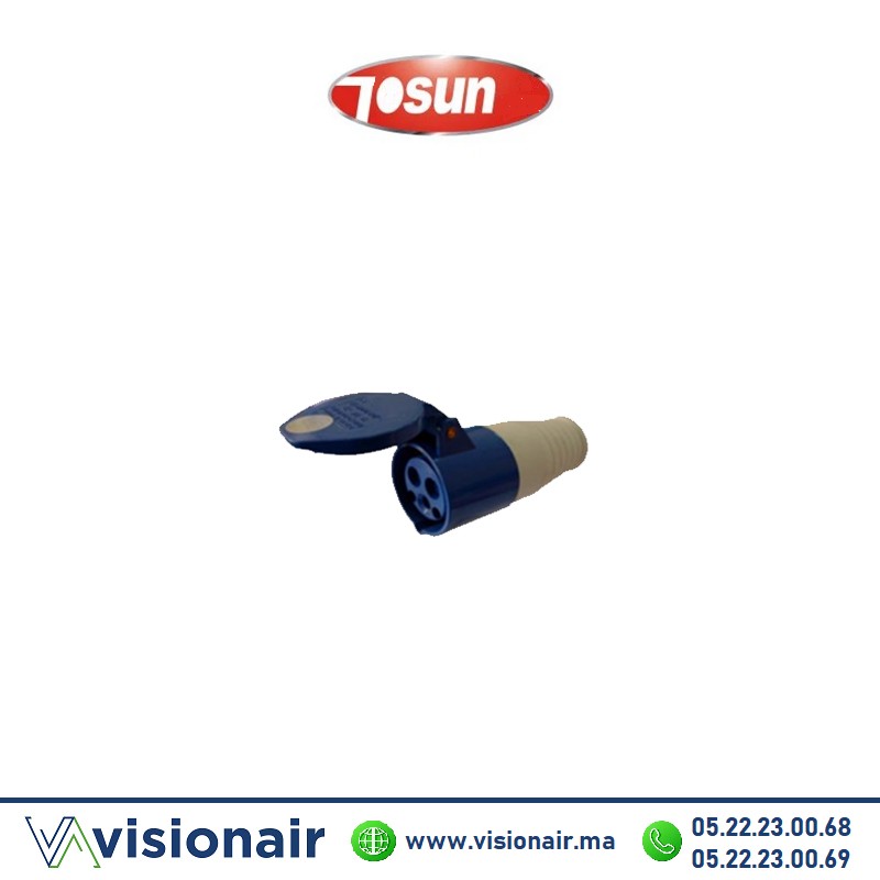 [TS213] Prise industrielle Tosun 2P+T mobile 16A TS213