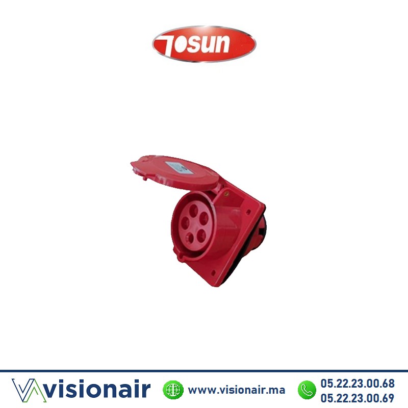 [TS424] Prise industrielle Tosun 3P+N+T encastre 16A TS415