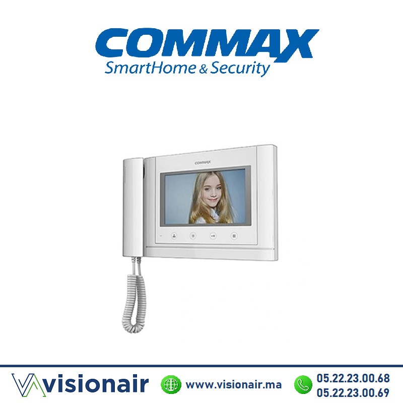 [CDV-70MHBL] Moniteur vidéophone COMMAX TFT LCD 7'' Blanc CDV-70MHBl