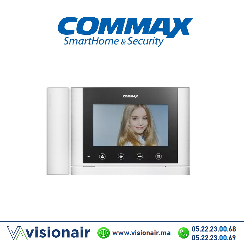 [CDV-70MHBSBL] Moniteur vidéophone COMMAX TFT LCD 7'' BS Blanc CDV-70MHBSBL