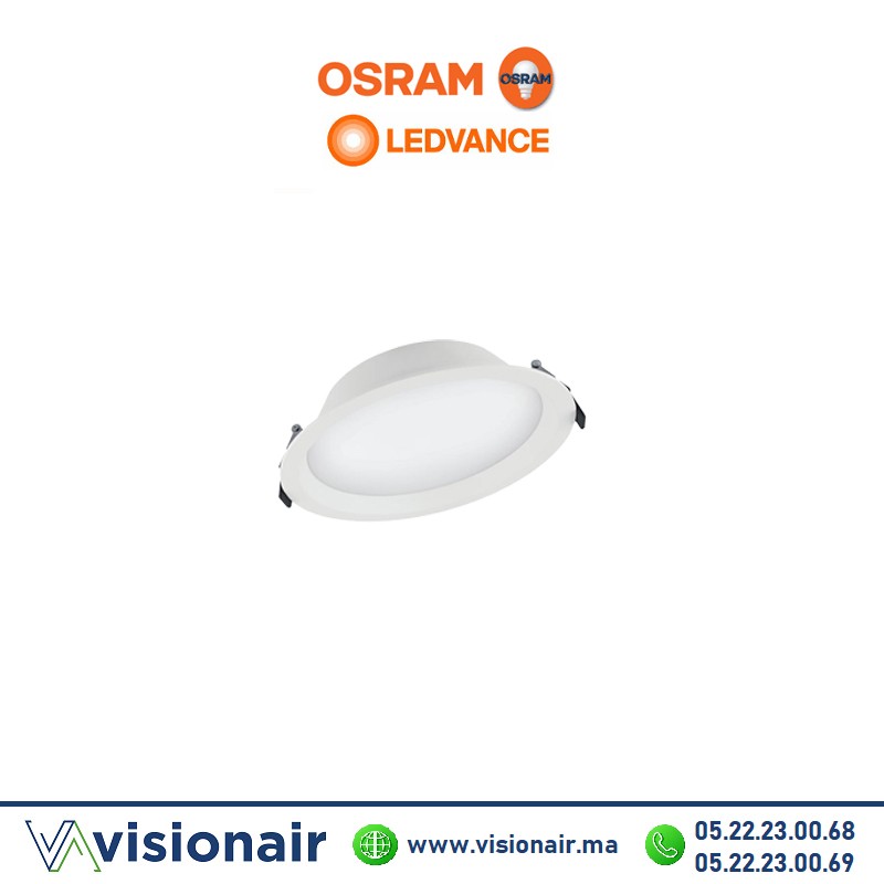 [LEDV25W4K] Panel LED OSRAM LEDVANCE Rond encastré aluminium 25W 4000°K