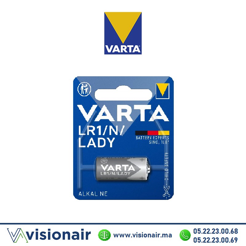 [VARTALR1N] Pile LR1 N LADY VARTA 1,5V alcaline