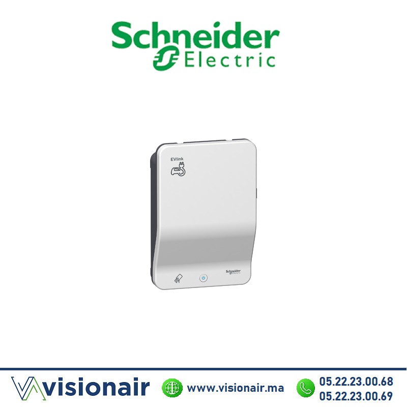 [EVB1A22P2RI] Borne de recharge Schneider EVlink Smart Wallbox T2 7,4/22 EVB1A22P2RI