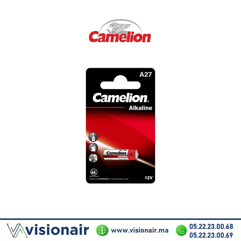 [CAMELIONA27] Pile CAMELION A27 / V27A / MN27 / LR27A 12V alcaline