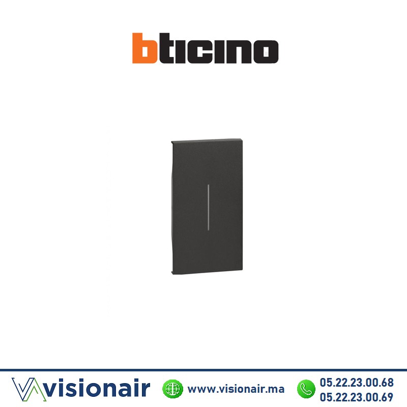 [BTKG00M2] Enjoliveur obturateur 2M BTICINO Living Now Noir BTKG00M2