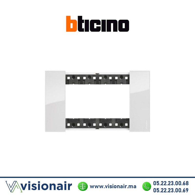 [BTKA4804DW] Plaque Bticino Living Now 4 modules Glacier BTKA4804DW