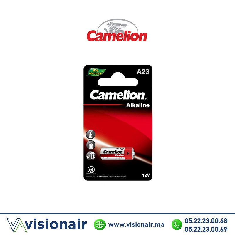 [CAMELIONA23] Pile CAMELION A23 / V23GA / MN21 / LR23A 12V alcaline