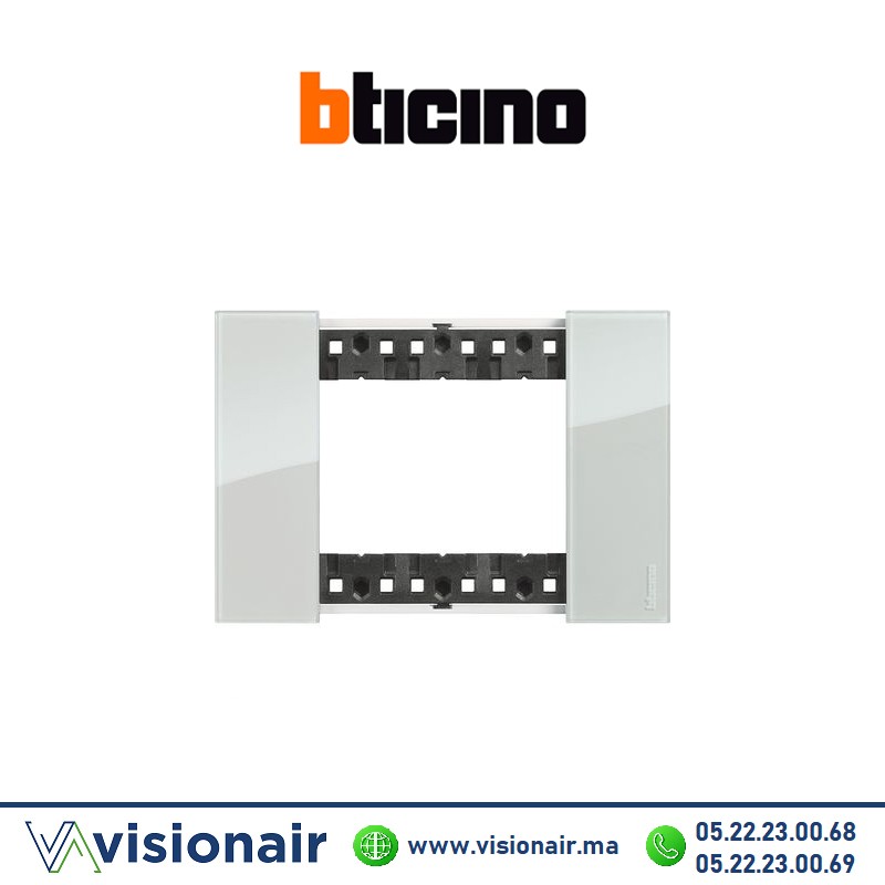 [BTKA4803DA] Plaque BTICINO Living Now 3 modules Ciel BTKA4803DA