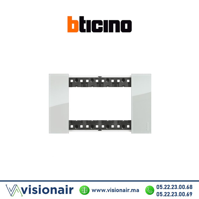 [BTKA4804DA] Plaque BTICINO Living Now 4 modules Ciel BTKA4804DA