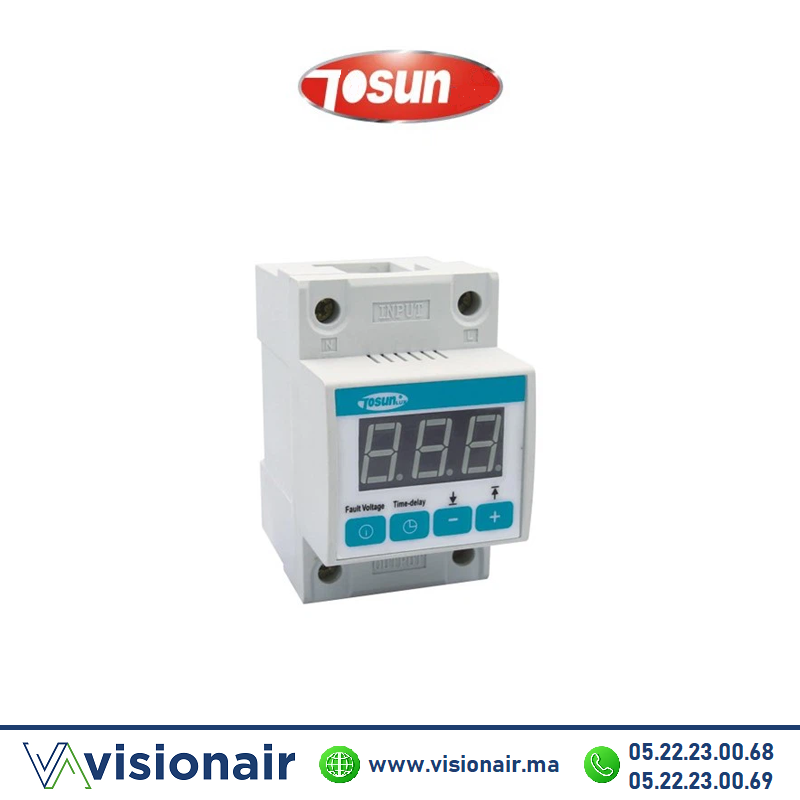 [TDP-1-63A] Relais surtensions min max TSN 1P+N 63A