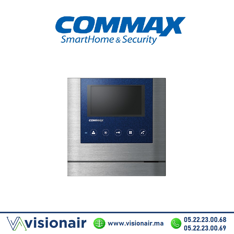 [CDV-43MMET] Moniteur vidéophone COMMAX écran LCD 4,3" Metal CDV-43MMET