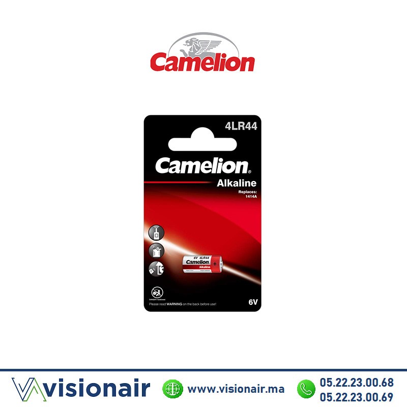 [CAMELIONLR44] Pile CAMELION 4LR44 6V alcaline