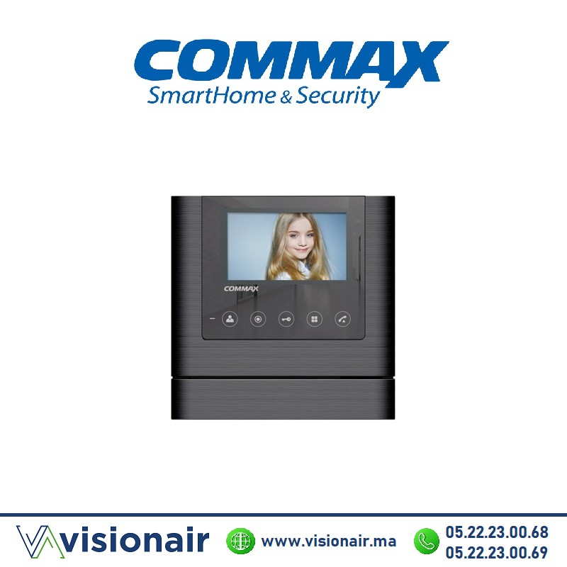 [CDV-43MN] Moniteur vidéophone COMMAX écran LCD 4,3" Noir CDV-43MN