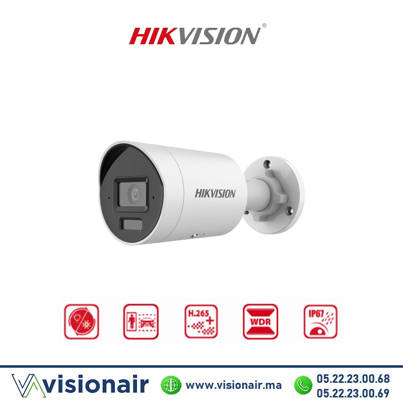 [DS-2CD2083G2-LI2U] Caméra IP HIKVISION bullet 8MP Acusense Smart Hybrid light DS-2CD2083G2-LI2U
