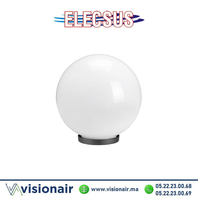 [BOULED400] Boule lumineuse opale E27 pour jardin D400