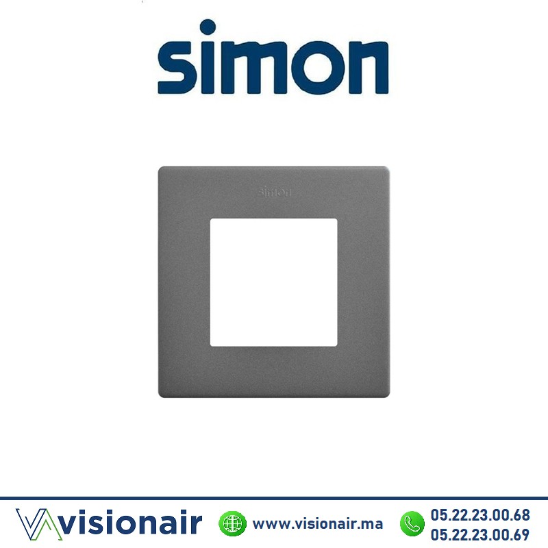 [27000610-096] Cadre Simon 270 1 module Icon Titane 27000610-096