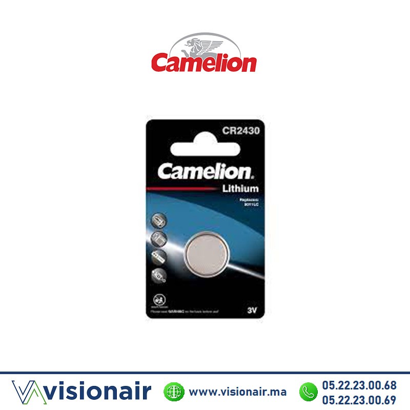 [CAMELIONCR2430] Pile bouton CAMELION CR2430 3V lithium