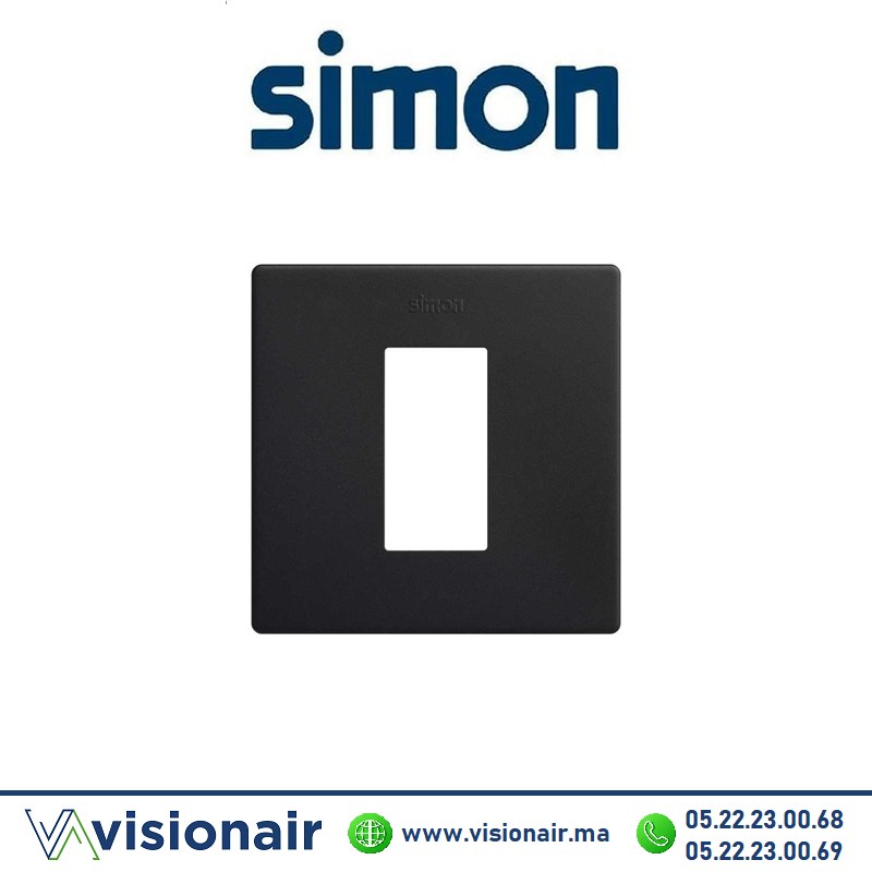 [27101610-098] Cadre Simon 270 1 module Minima Noir mat 27101610-098