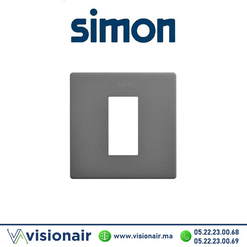 [27101610-096] Cadre Simon 270 1 module Minima Titane 27101610-096