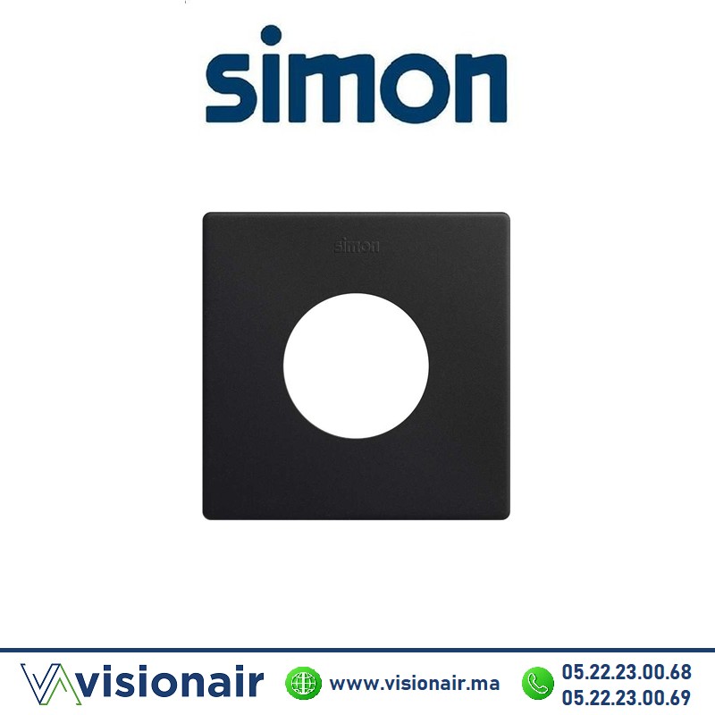 [27110610-098] Cadre Simon 270 Minima 1 module 2P+T Noir mat 27110610-098