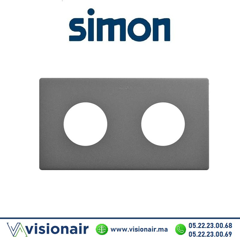 [27110620-096] Cadre Simon 270 Minima 2 modules 2P+T Titane 27110620-096