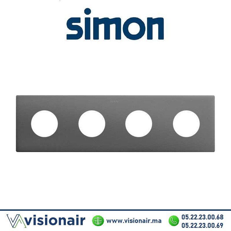 [27110640-096] Cadre Simon 270 Minima 4 modules 2P+T CLEAN Titane 27110640-096