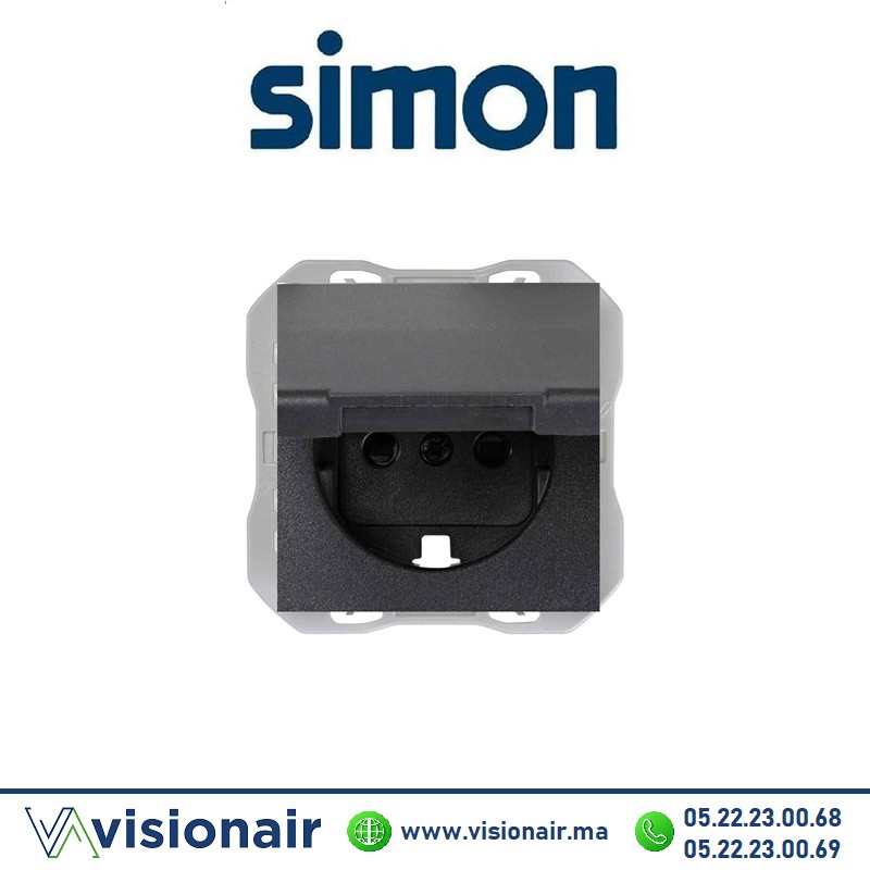 [20000490-098] Kite complet Simon270 2P+T Noir IP44 étanche 20000490-098