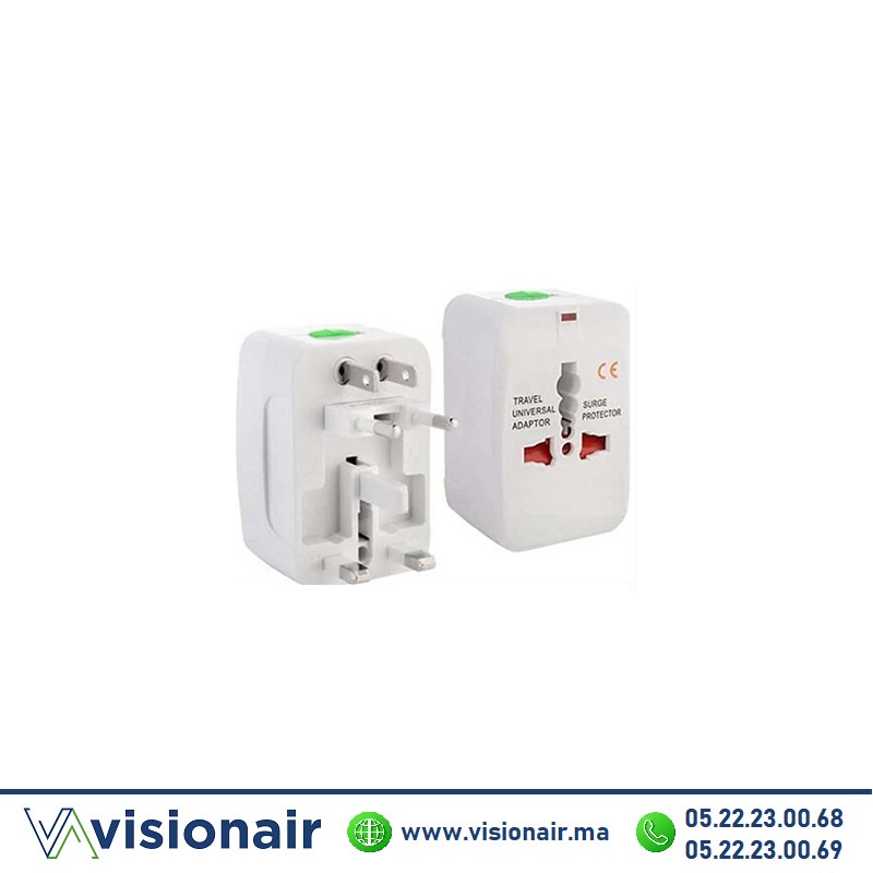 [TS-10] Travel adapter adaptateur prises universelles