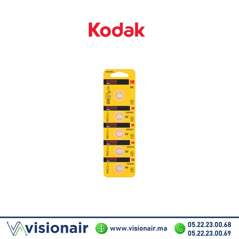 [KODAKCR1025] Pile KODAK CR1025 3V Max Lithium (BL5)