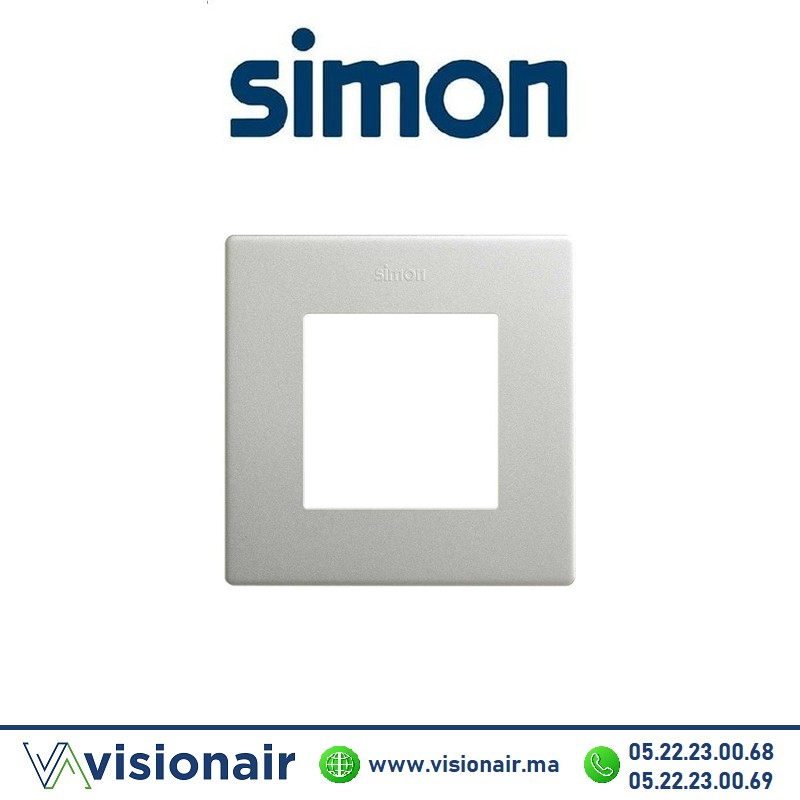 [27000610-093] Cadre Simon 270 1 module Icon Aluminium 27000610-093