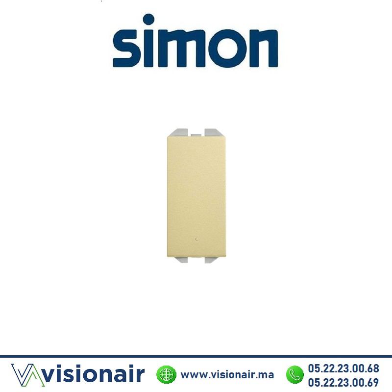 [20001101-097] Interrupteur Simon270 unipolaire Laiton 20001101-097