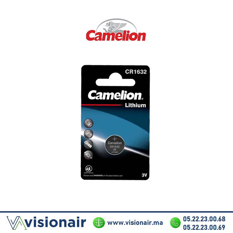 [CAMELIONCR1632] Pile bouton CAMELION CR1632 3V lithium