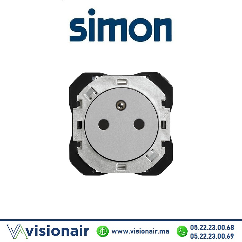 [20000455-093] Prise Simon270 2P+T aluminium 16A 250V 20000455-093