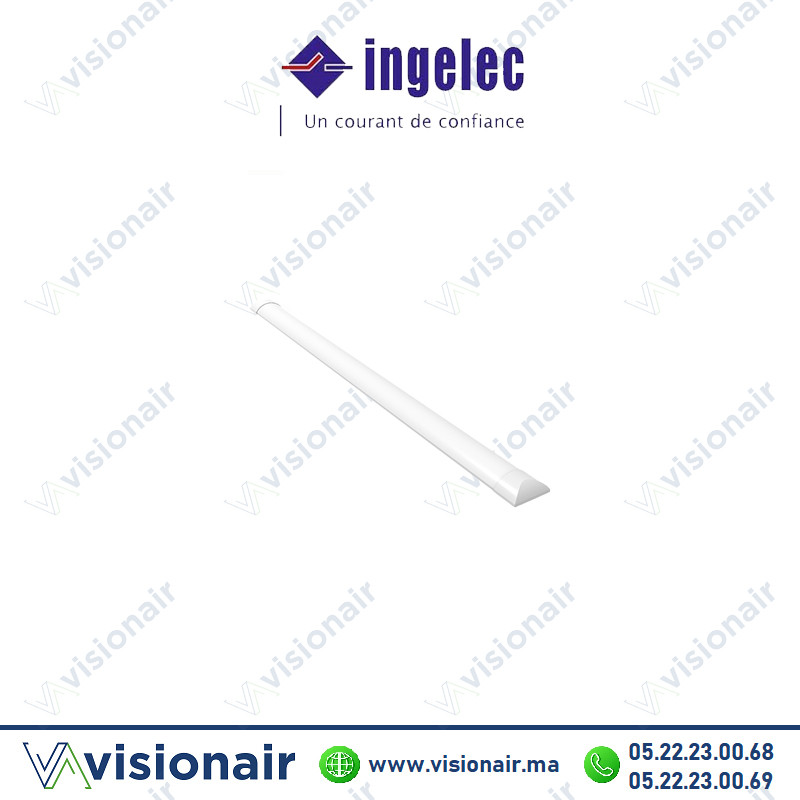 [INGR361/18] Réglette Plate Ingelec LED intégré 18W 6500°K 60cm