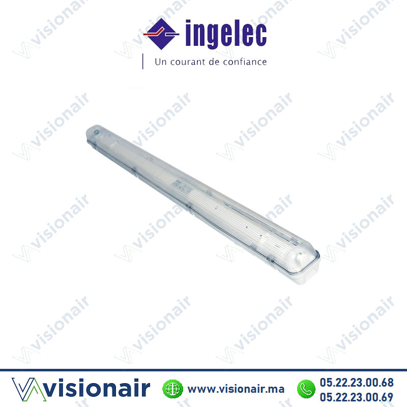 [INGR984/40] Réglette étanche INGELEC avec Tube Led 2x18W 120cm