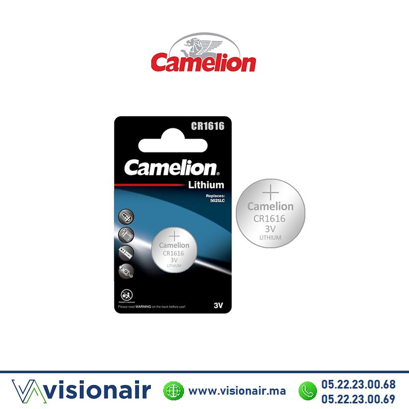 [CAMELIONCR1616] Pile bouton CAMELION CR1616 3V lithium