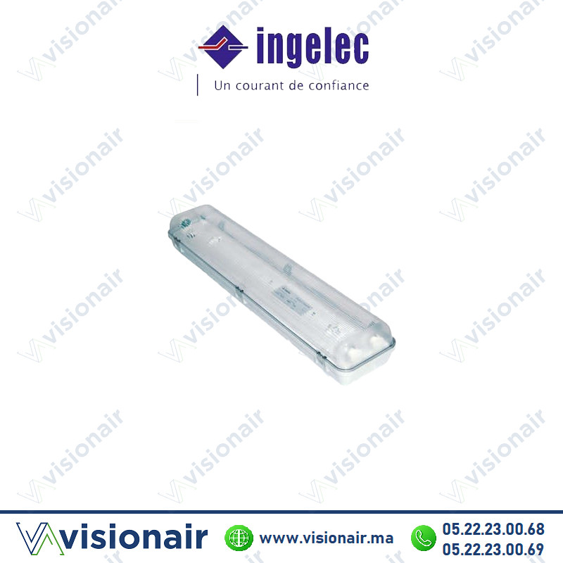 [INGR992/20] Réglette étanche INGELEC 2x60cm (vide)