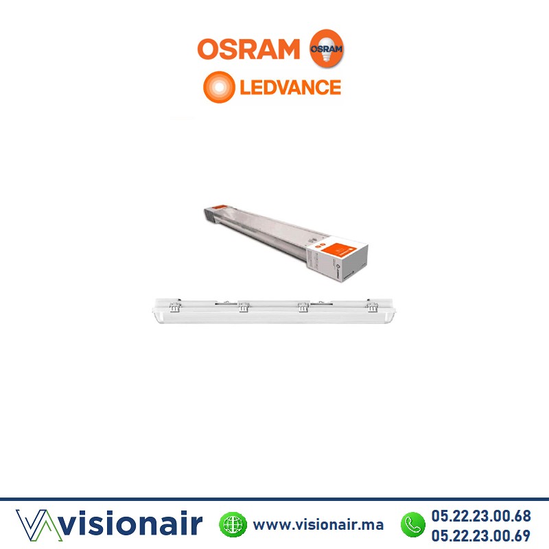[LEDVANCE2x120] Réglette étanche Osram Ledvance IP65 avec Tube Led 2x120cm