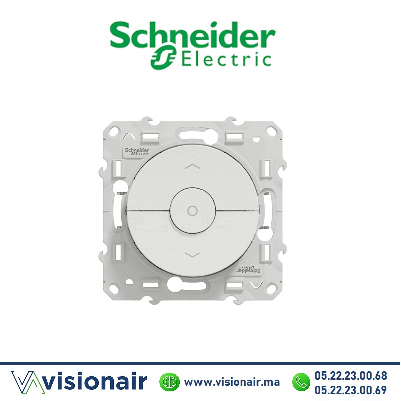 [S520208] Interrupteur volets roulants Schneider Odace blanc S520208