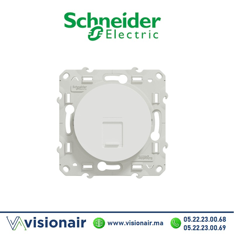 [S520476] Prise RJ45 CAT6 STP Schneider Odace blanc S520476
