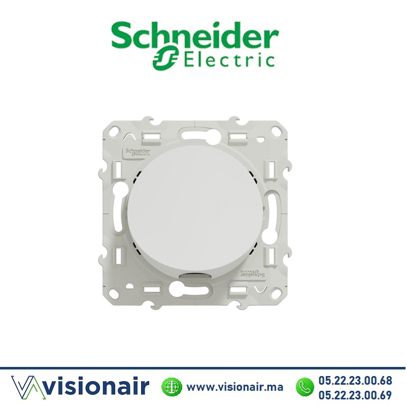 [S520662] Sortie de câble D6-12MM Schneider Odace blanc S520662