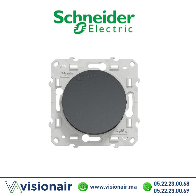 [S540204] Interrupteur va et vient Schneider Odace anthracite S540204