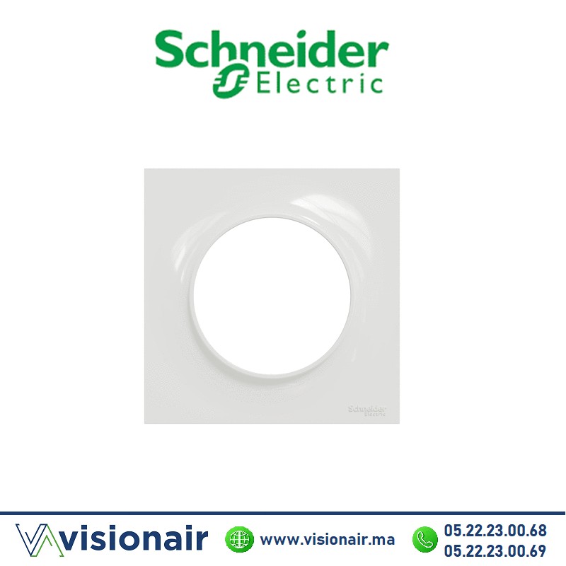 [S520702] Plaque 1P Schneider Odace blanc S520702