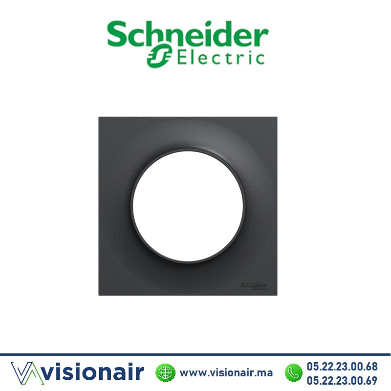 [S540702] Plaque 1P Schneider Odace anthracite S540702