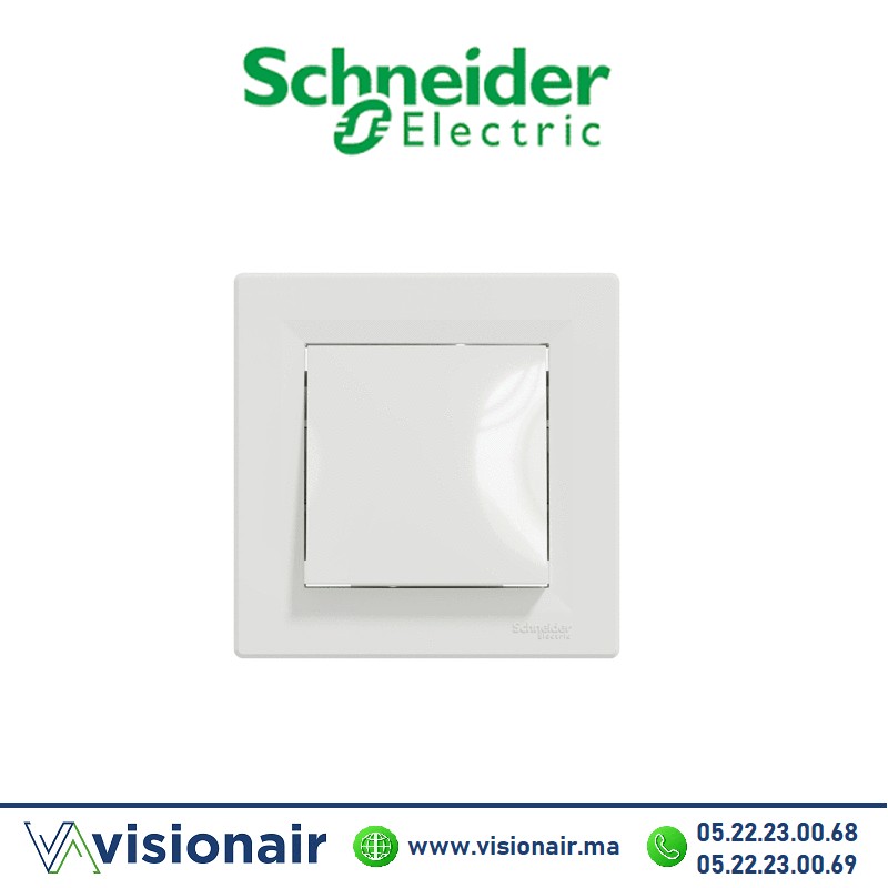[EPH0100121] Interrupteur simple allumage Schneider Asfora blanc EPH0100121