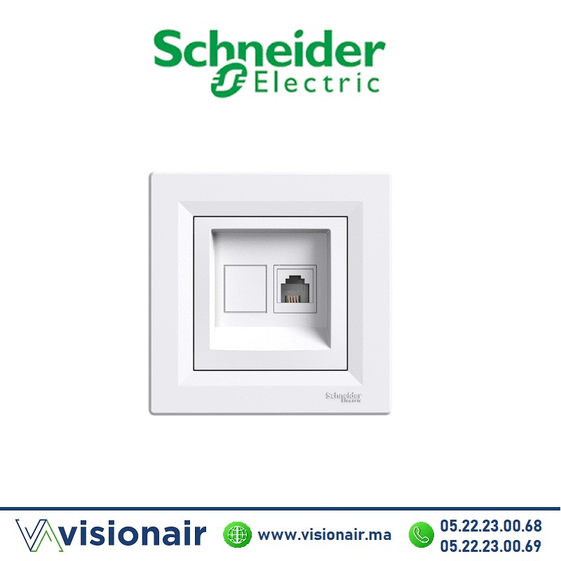 [EPH4100121] Prise RJ11 Schneider Asfora blanc EPH4100121