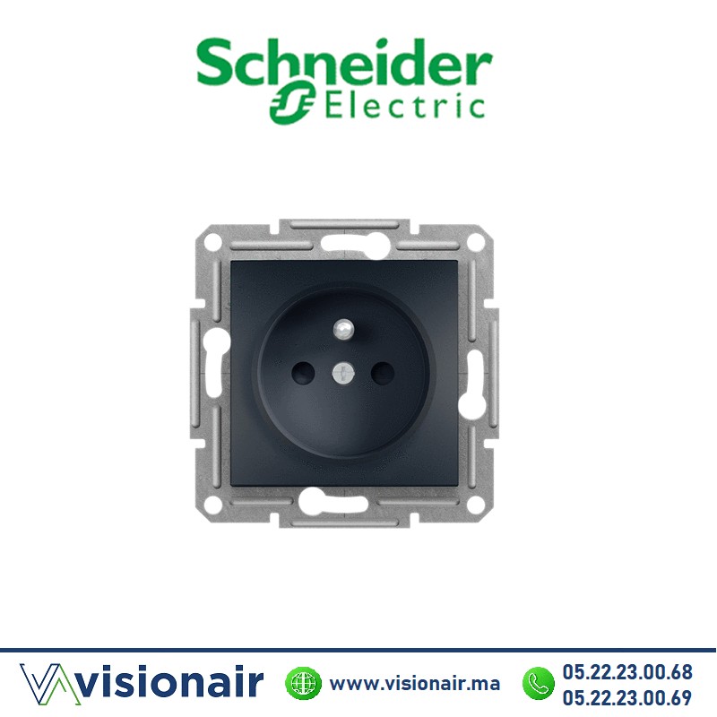 [EPH2800271] Prise 2P +T Schneider Asfora anthracite EPH2800271