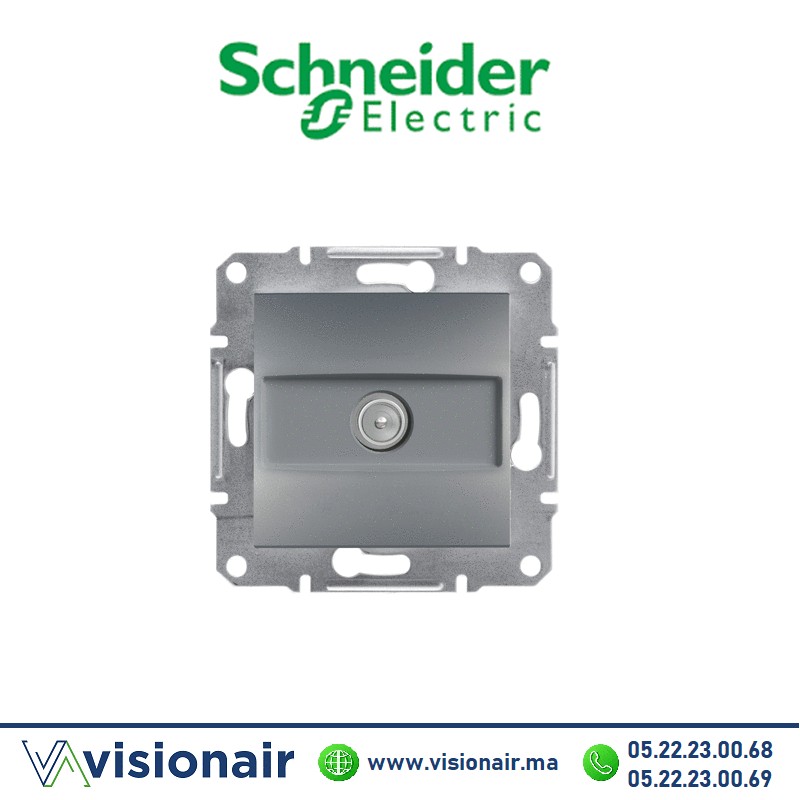 [EPH3200162] Prise TV Schneider Asfora acier EPH3200162