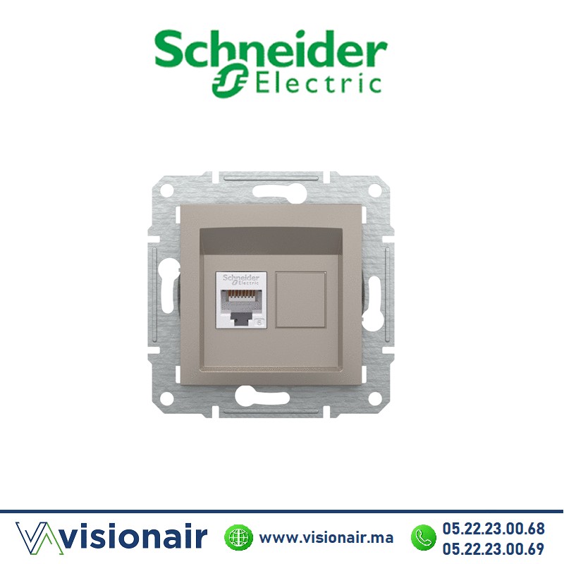 [EPH4700169] Prise RJ45 CAT6 UTP Schneider Asfora bronze EPH4700169